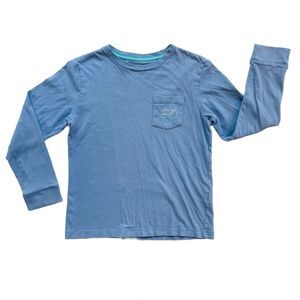 Vineyard Vines Classic Whale Long Sleeve Pocket Tee Size 7